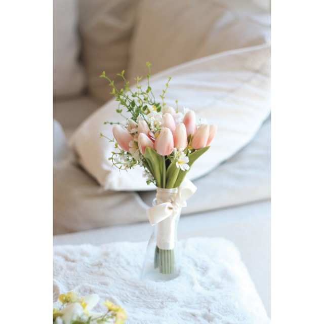 ★ロマンティックブーケLED チューリップ/ピーチ