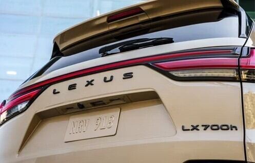 Lexus LX 600/700h Rear Black Out Overlay Emblem Set | LEXUS