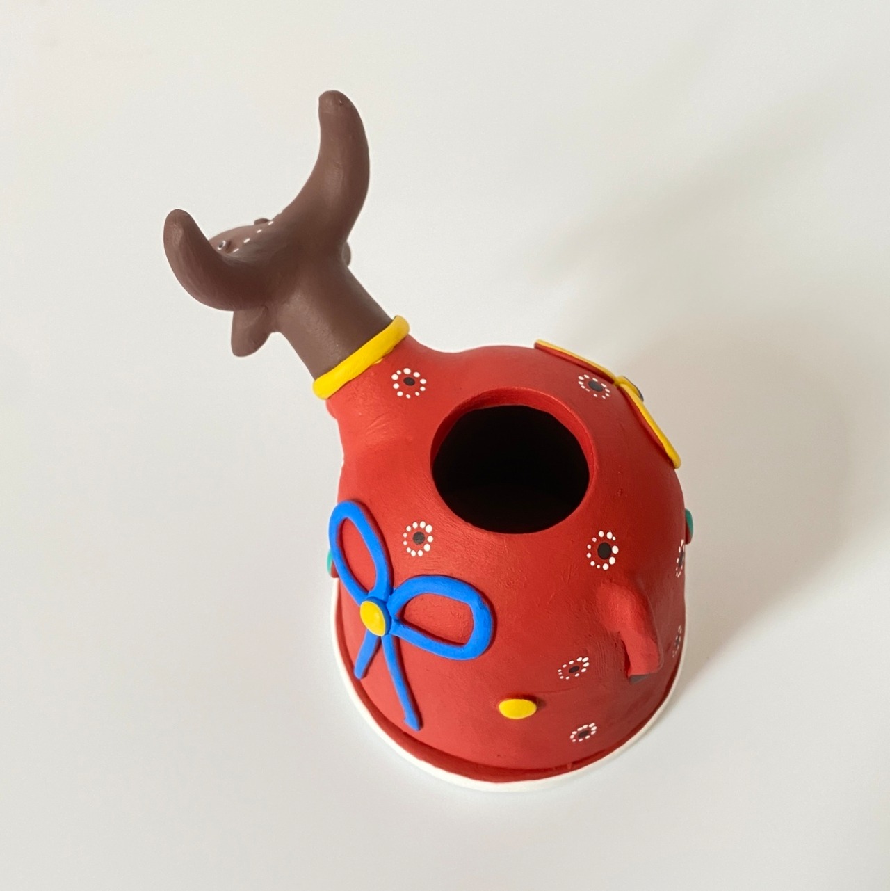 フォークアート ブンバ・メウ・ボイ 鉛筆立て