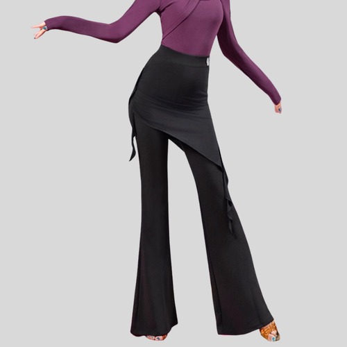 ラップデザイン ギャザー ドレープ ダンスパンツ 1col　D00463