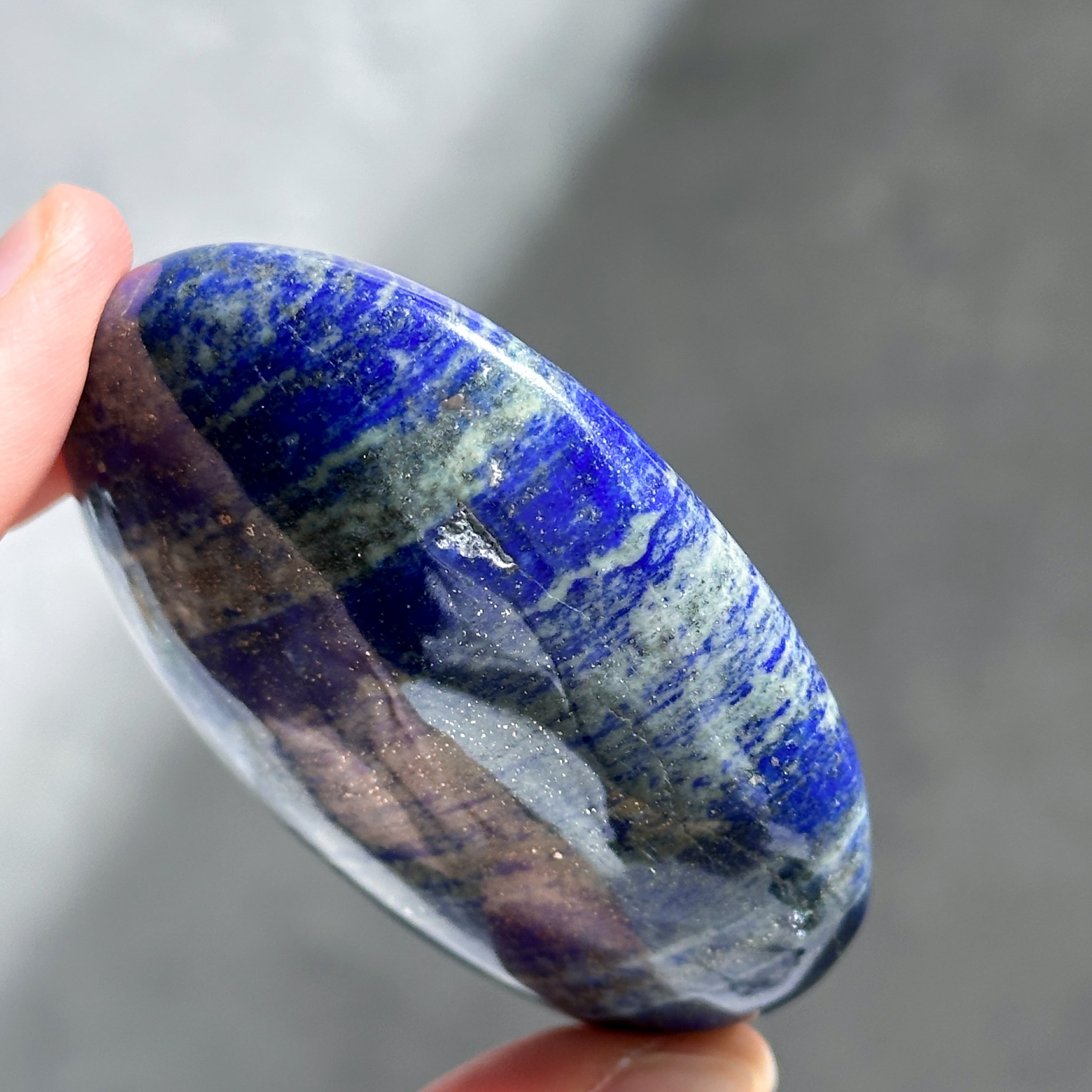 ラピスラズリ パームストーン81◇ Lapis Lazuli ◇天然石・鉱物