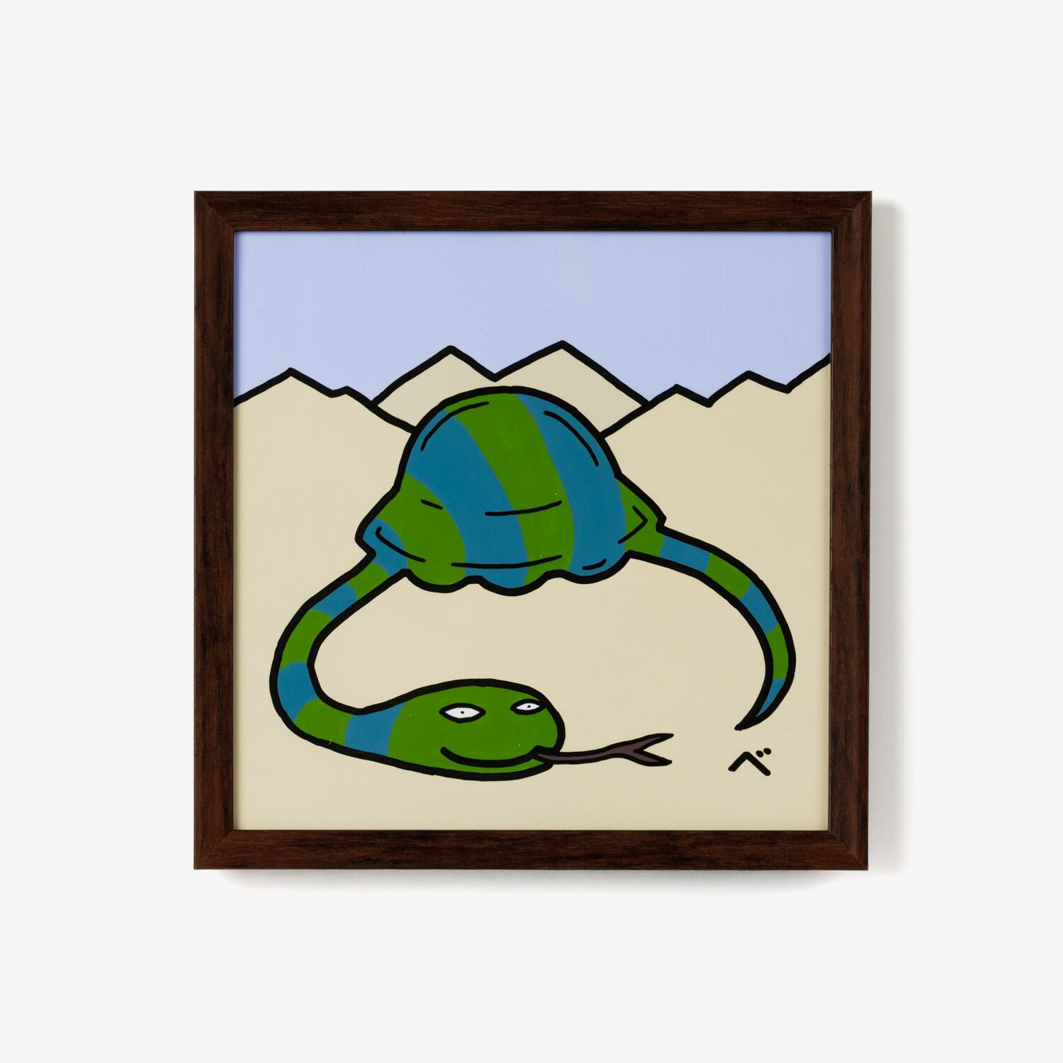 べつやくれい 原画6 「丸呑みしたヘビ」 額付き | TOKYO PiXEL. shop