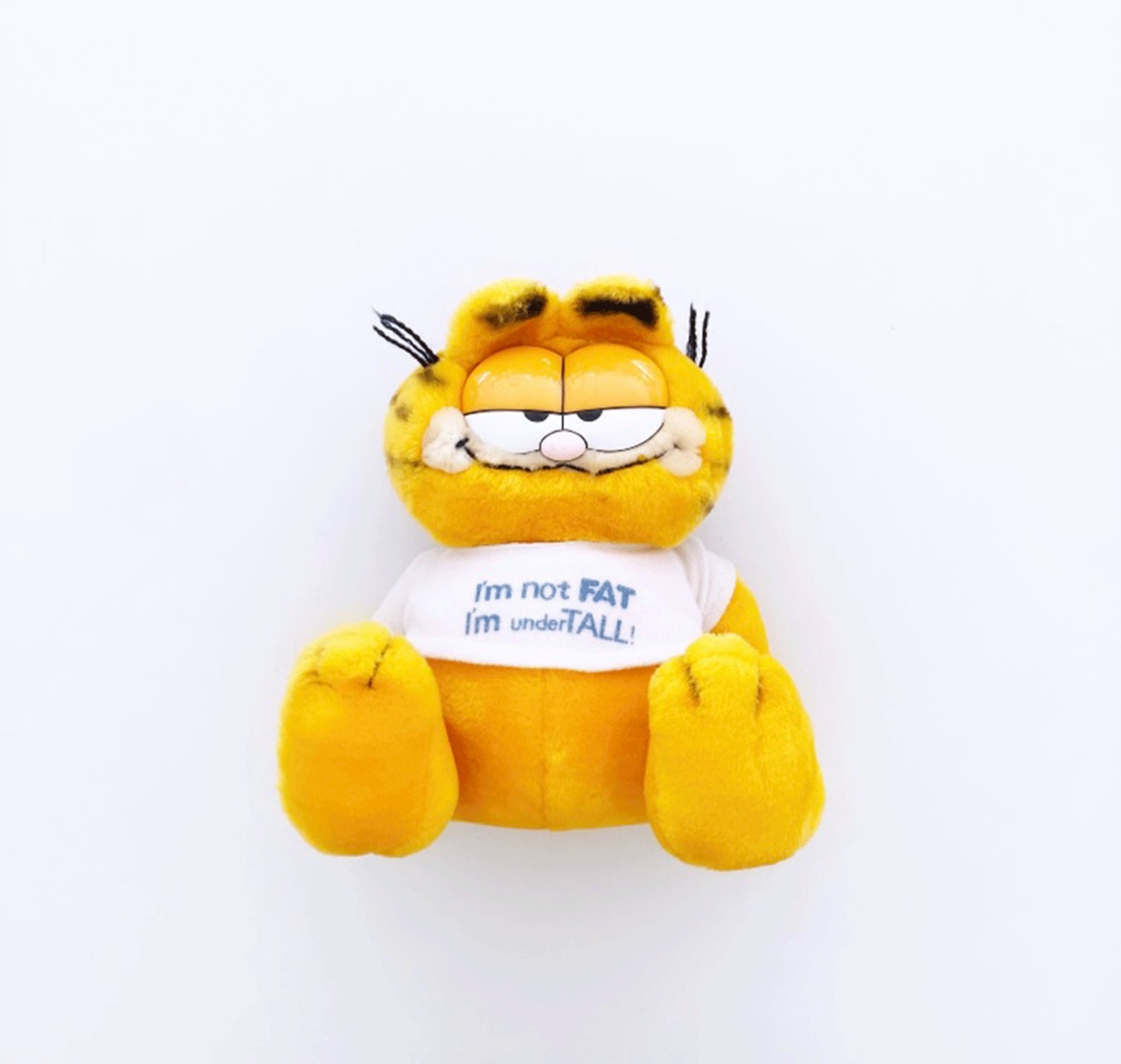 GARFIELD 〝 Im not FAT Im under TALL! 〟 / 80s DAKIN社 Vintage Plush Doll  ぬいぐるみ | 高島商店