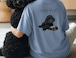 Black Poodle Snapshot Blue Tee