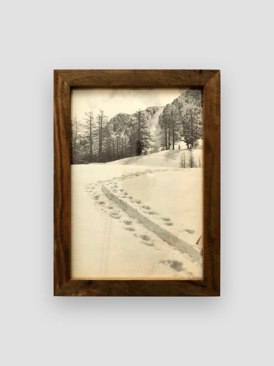 足場板ポスターフレーム A4(杉古材)|Scaffold Board Frame A4 – Reclaimed Cedar