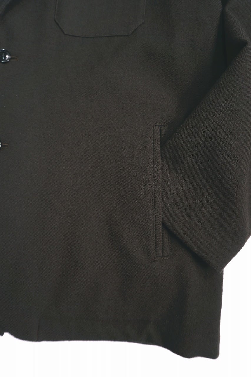 Virgin Wool Washed Twill Jacket
