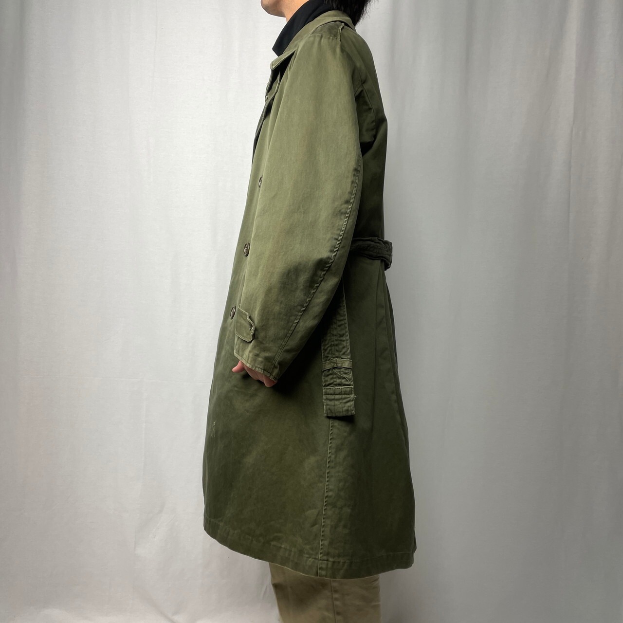 46年納品 40年代 U.S.ARMY 米軍実品 M-46 ミリタリートレンチコート 
