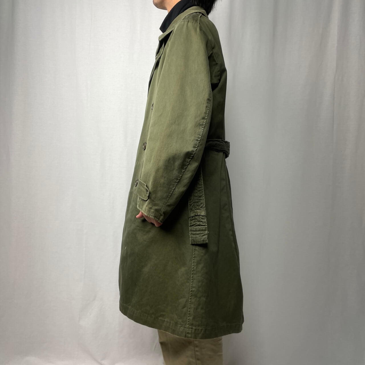 46年納品 40年代 U.S.ARMY 米軍実品 M-46 ミリタリートレンチコート 