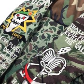 【bomber007】再構築リバーシブルボンバー Dragon embroidery ×Military MIX BOMBER JACKET
