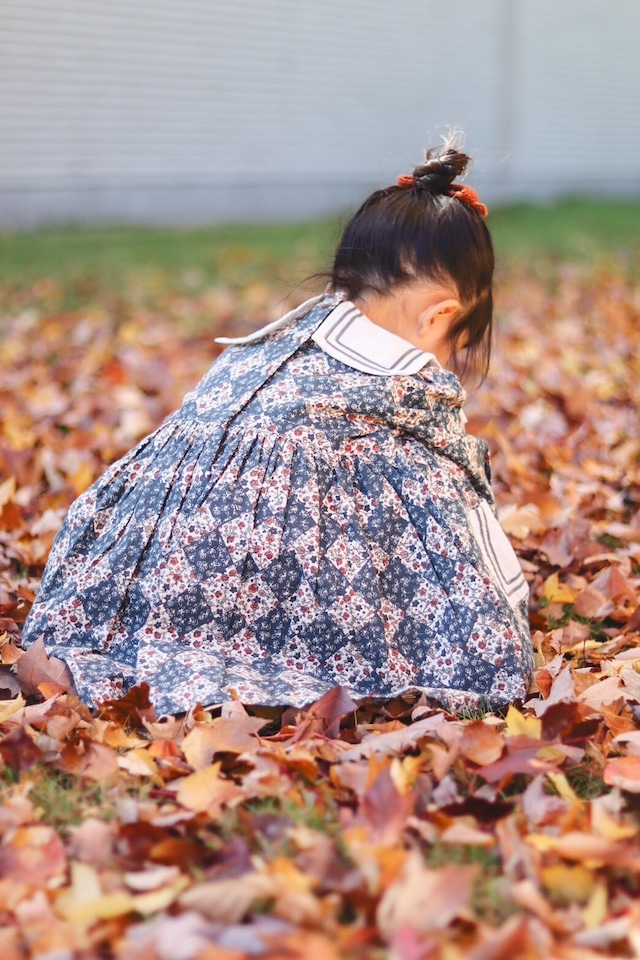 little cotton clothes/Eva Sailor Dress Harlequin Floral