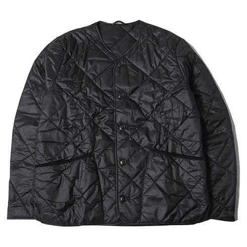 バブアー ノーカラー キルティングジャケット カバーオール 10905665 BARBOUR LIDDESDALE CARDIGAN QUILT BLACK [並行輸入]