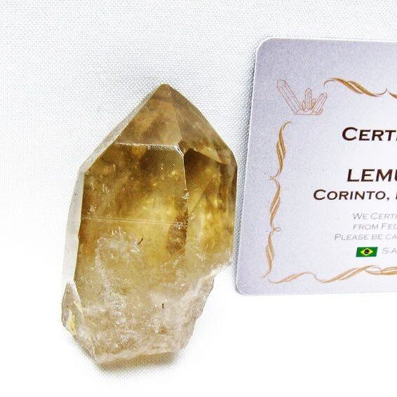 レムリアンシード スモーキークォーツ 原石 ブラジル ミナスジェライス州 コリント産 一点物 171-7384