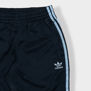 【adidas】トラックパンツ TRACK PANTS ジャージパンツ ジャージ下 トレフォイル 刺繍ロゴ  アディダス 黒 CW1275 US古着