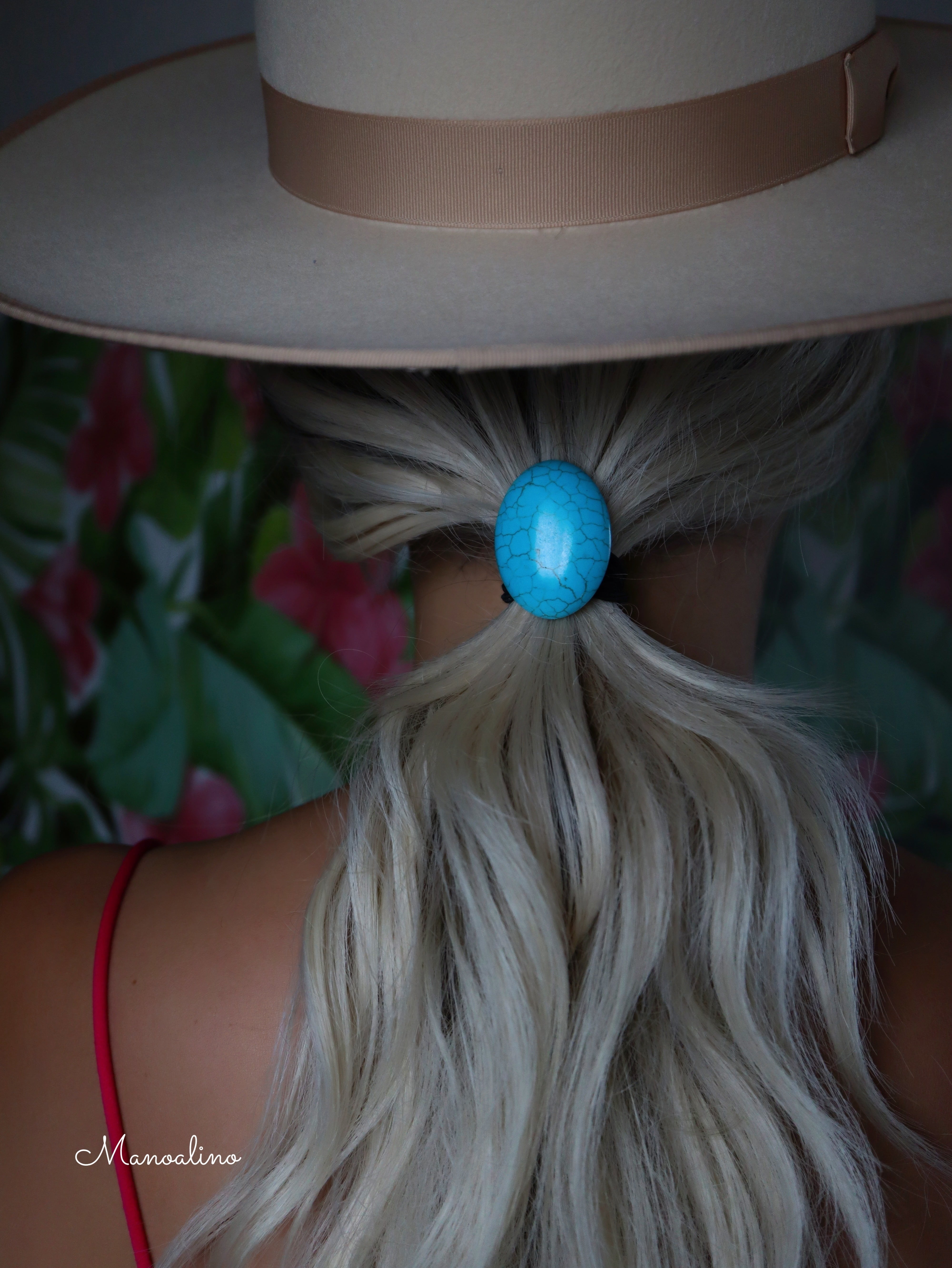 Turquoise hair accessory(パイナップル×ターコイズヘアゴム