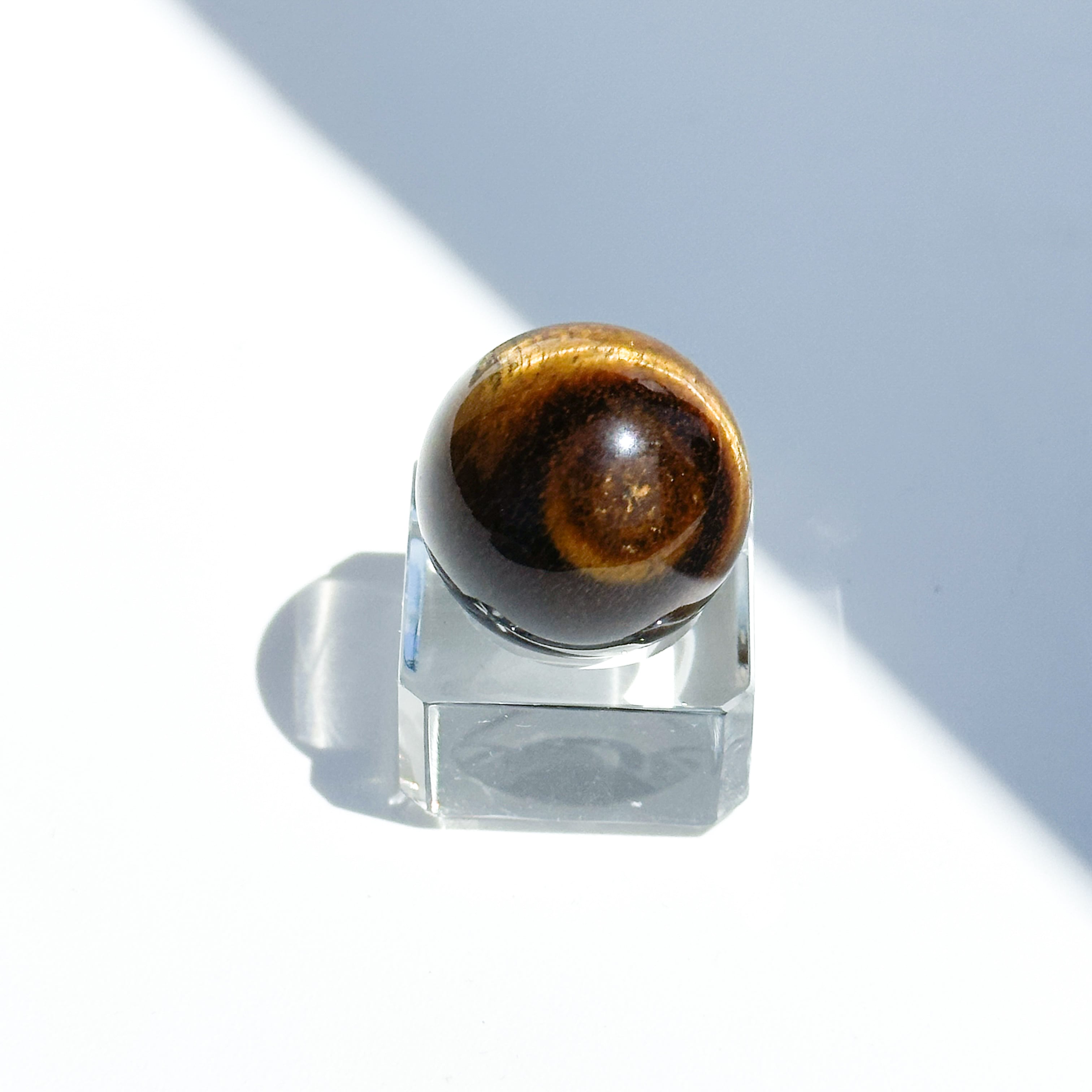 タイガーアイ スフィア（丸玉）52◇ Tiger's eye ◇天然石・鉱物