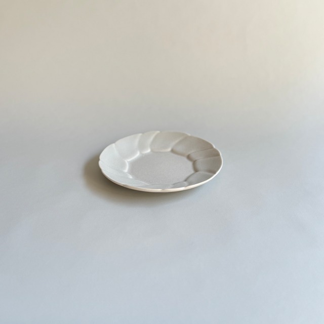 杉原万理江  5寸小皿 (ホワイト)