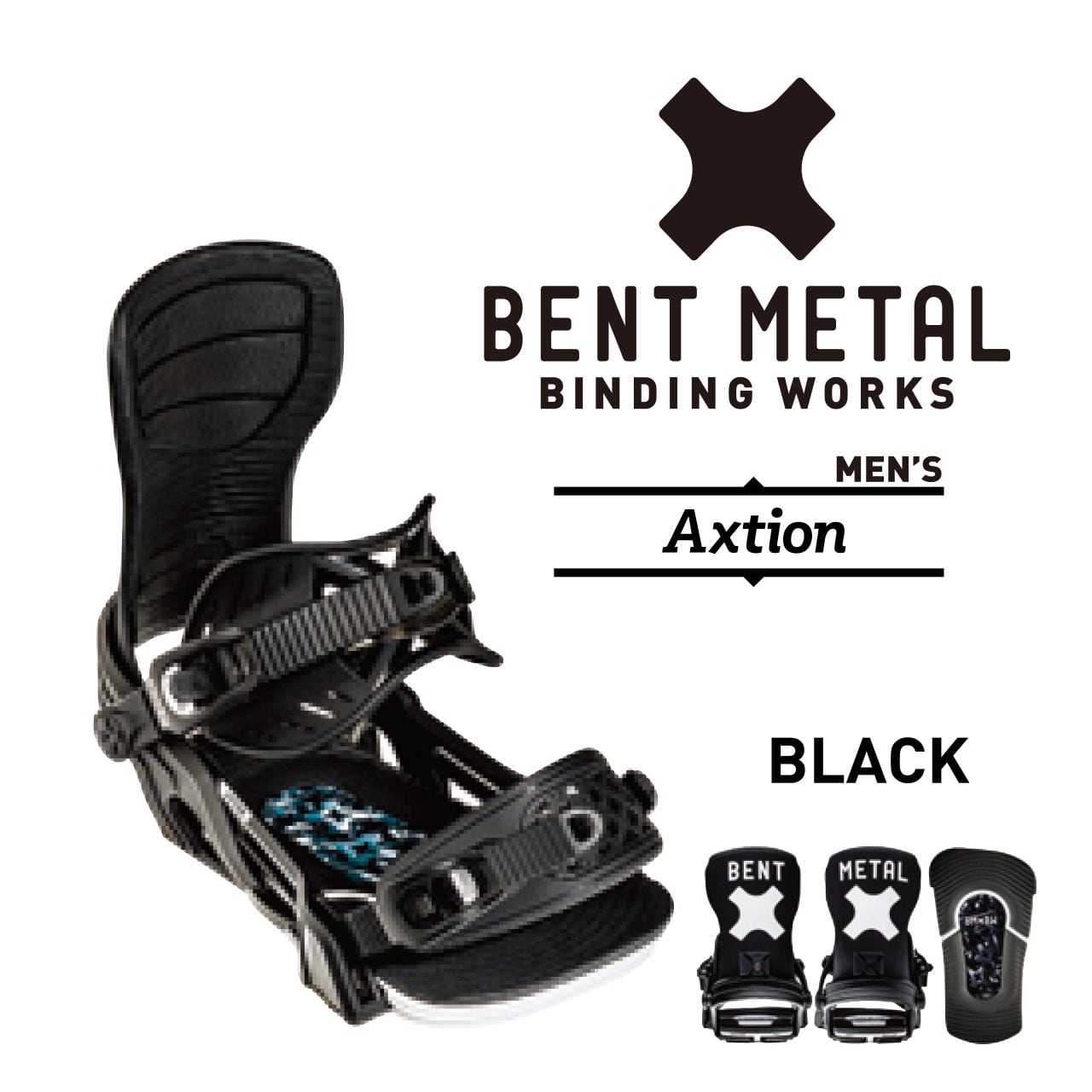 23-24年モデル . BENTMETAL .『 Axtion 』. Black . ベントメタル 