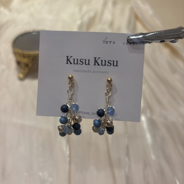 フープ小枝　ピアス　(A43-1)3