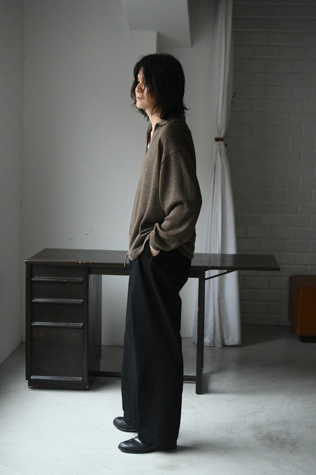 BATONER / RAMIE WOOL SKIPPER (Walnut)