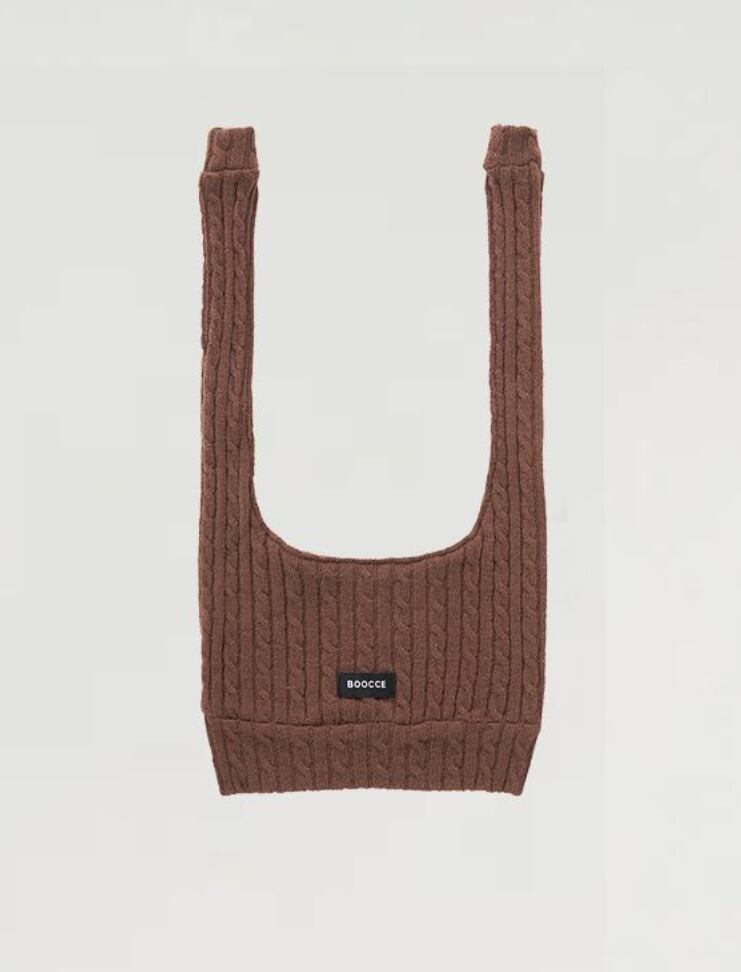 予約【BOOCCE】CABLE KNIT MUFFLER (Brown)