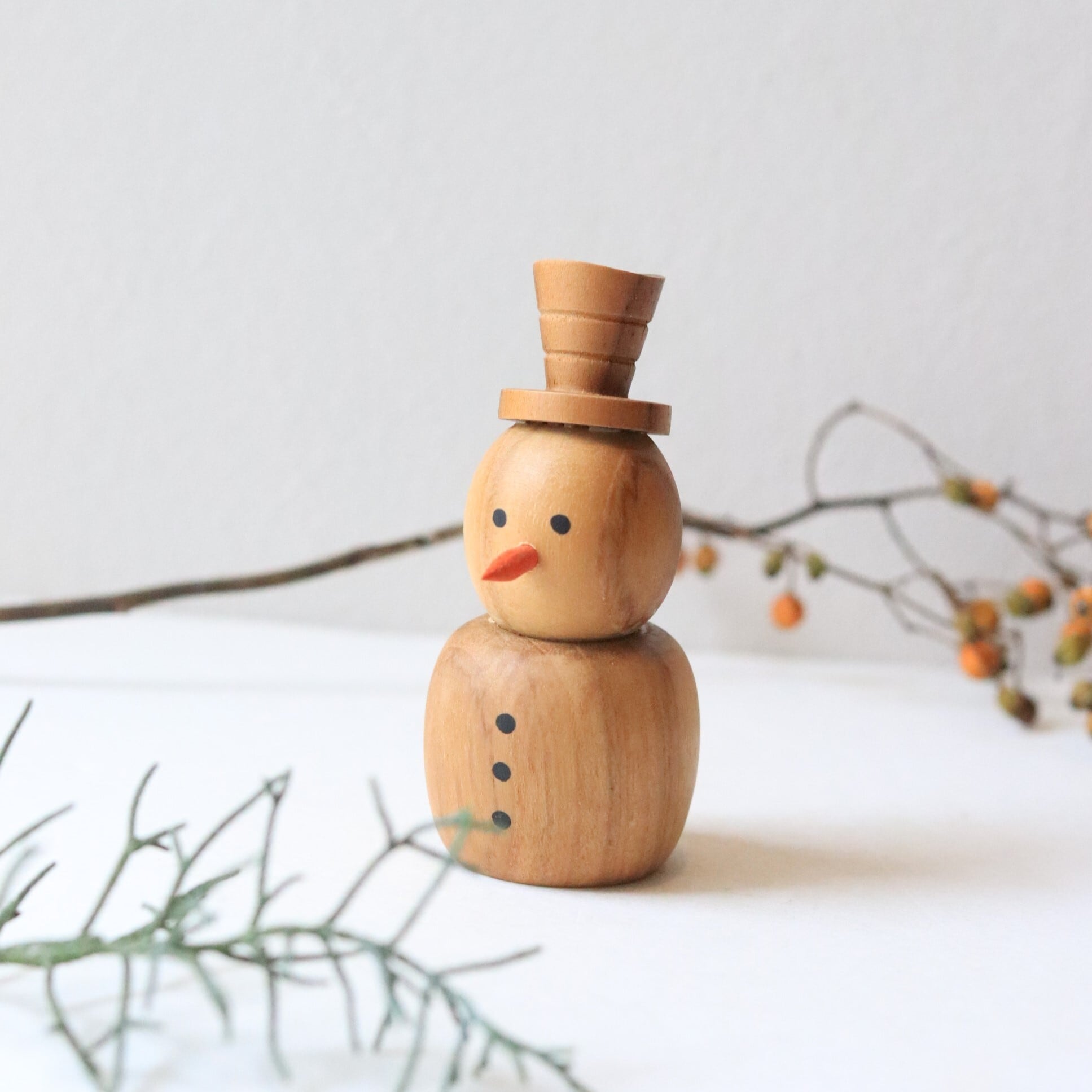 【雑貨】スノーマン ナチュラル