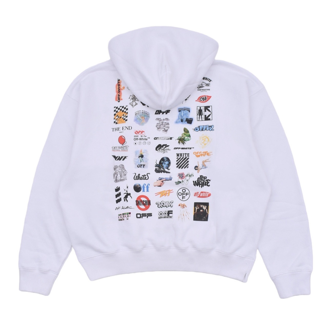【OFF-WHITE】LOGIC_SKATE HOODIE(WHITE/BLACK) - 1