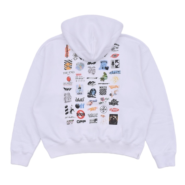 【OFF-WHITE】LOGIC_SKATE HOODIE(WHITE/BLACK)