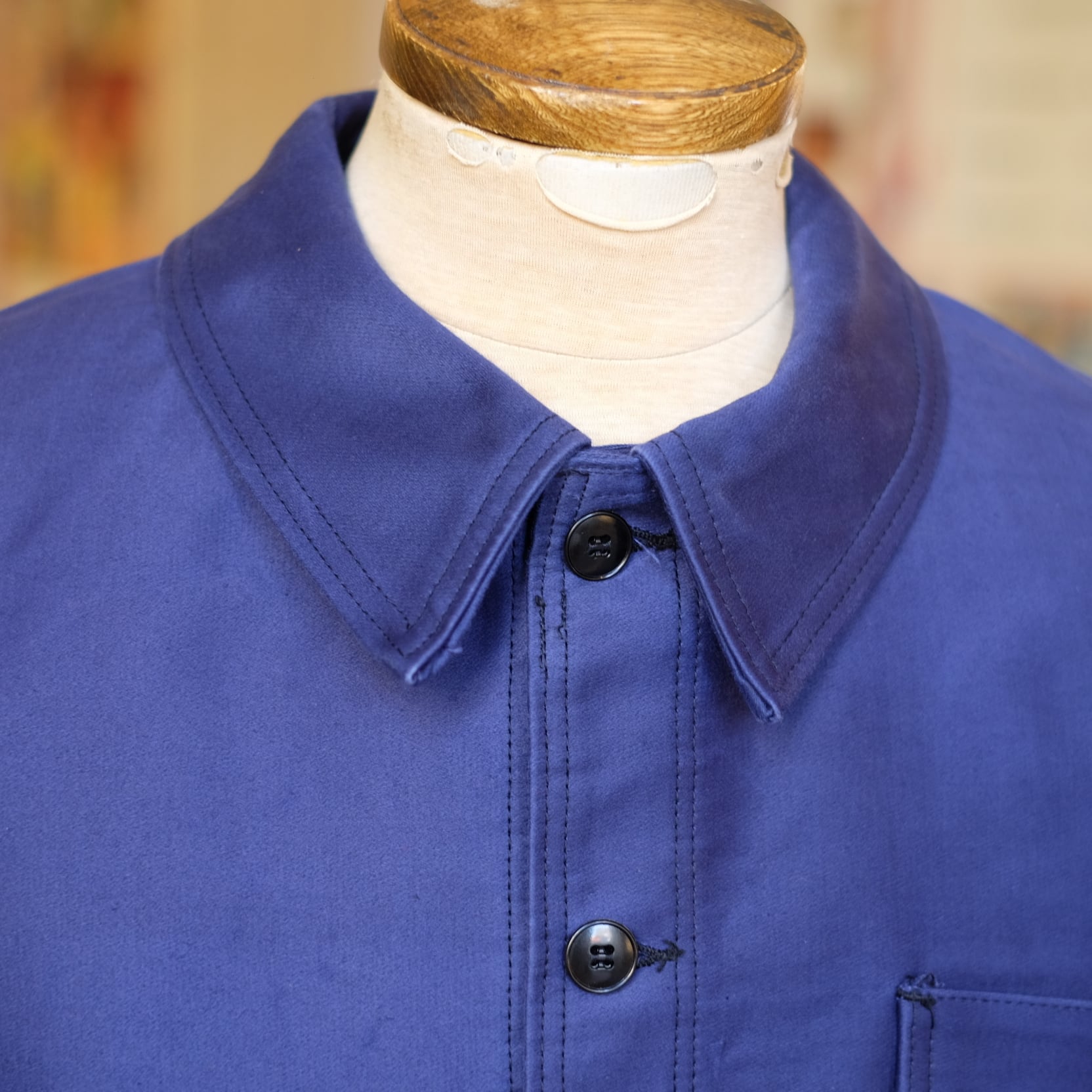 50's KONECO BLUE MOLESKIN JACKET DEAD STOCK ...