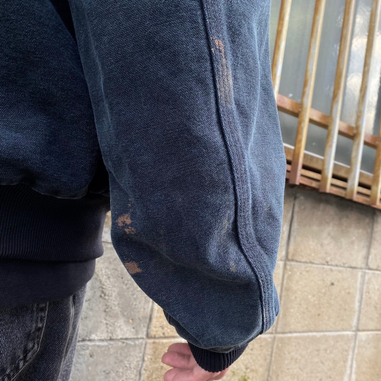 90年代 USA製 Carhartt カーハート 企業ロゴ刺? アクティブパーカー