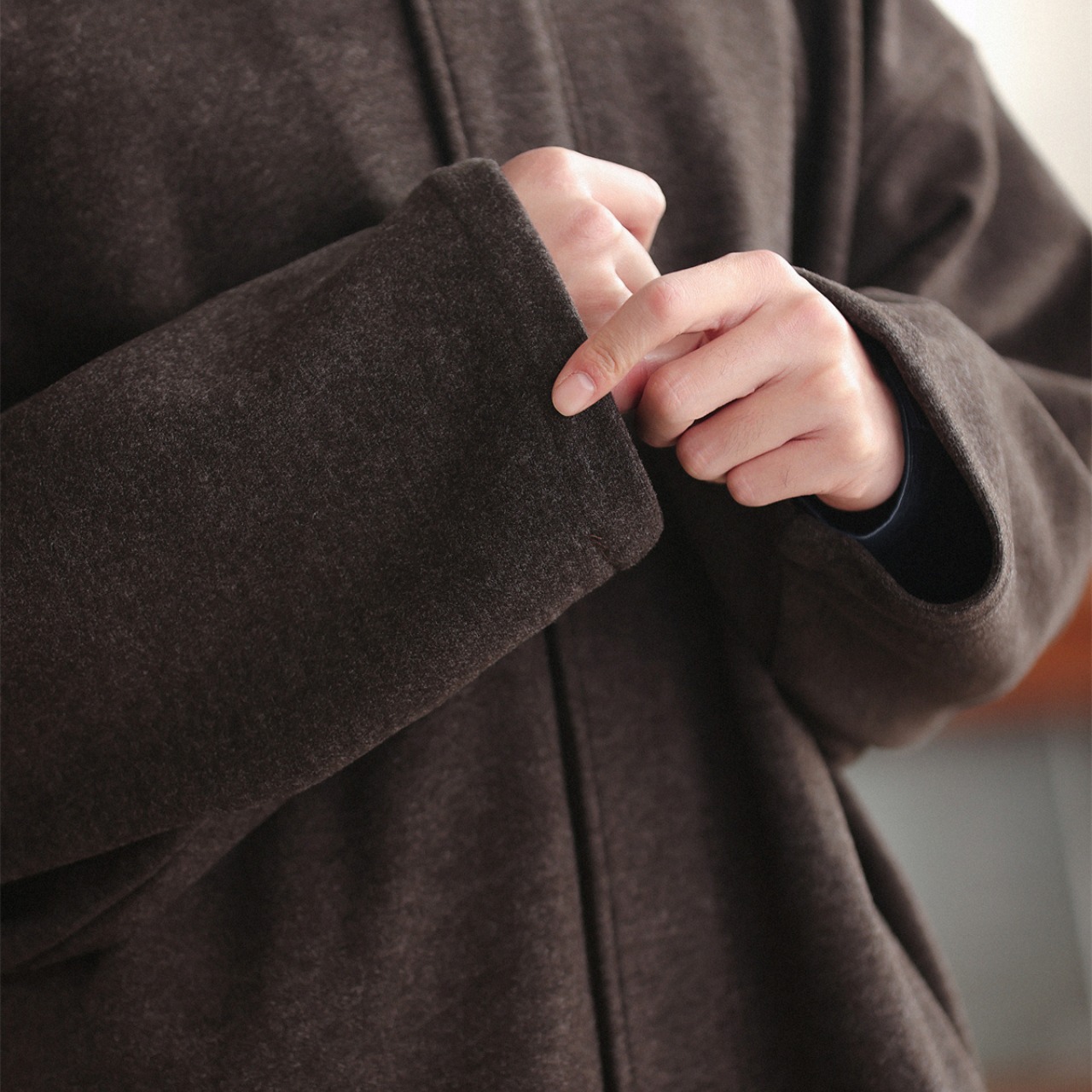 ヘザーウールライク・ノーカラーブルゾン K5530 - 11