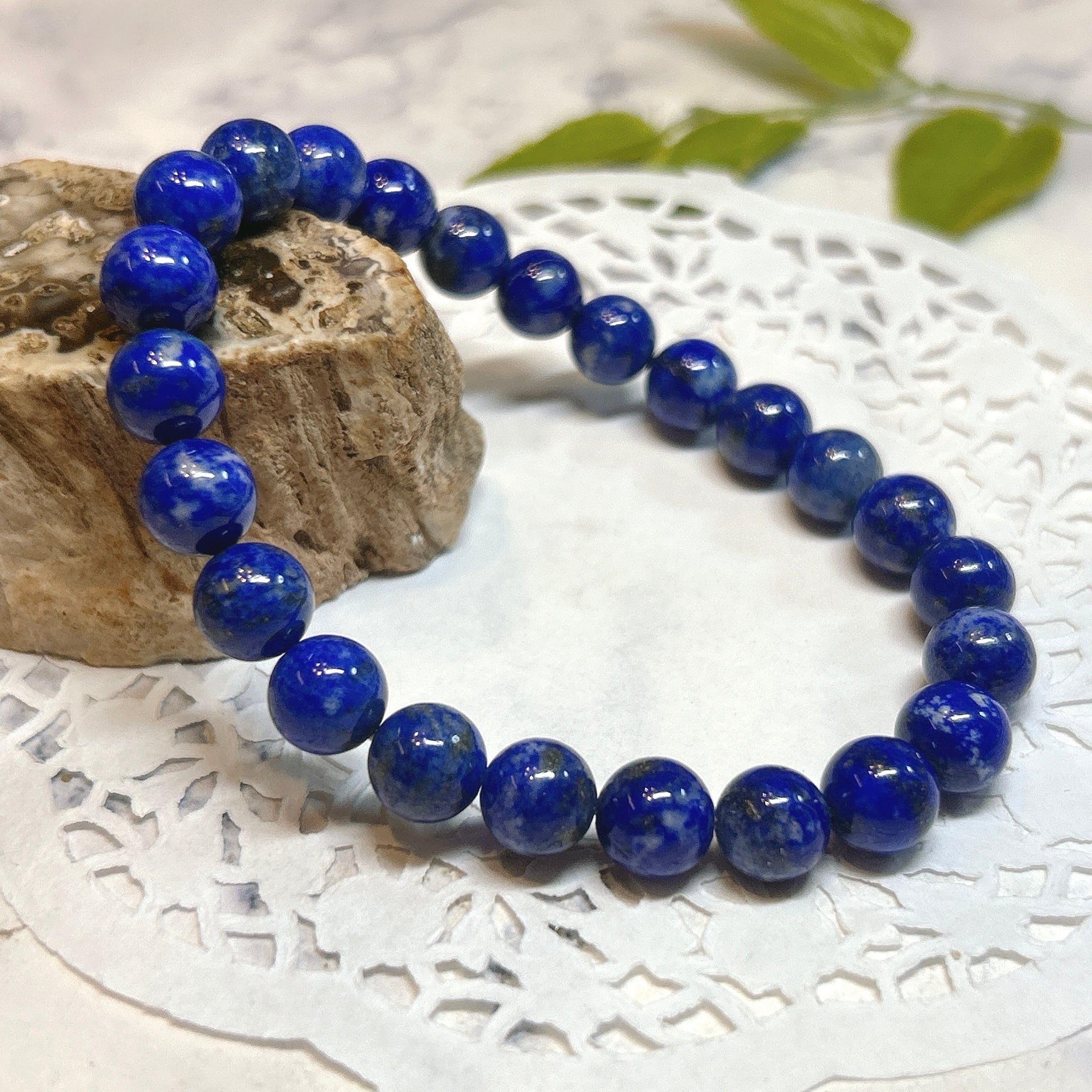 ダブルポイントクリスタル　ラピスラズリ☾　ブレスレット ⭐ラピスラズリ（瑠璃） | クリスタル・ワールド御徒町店