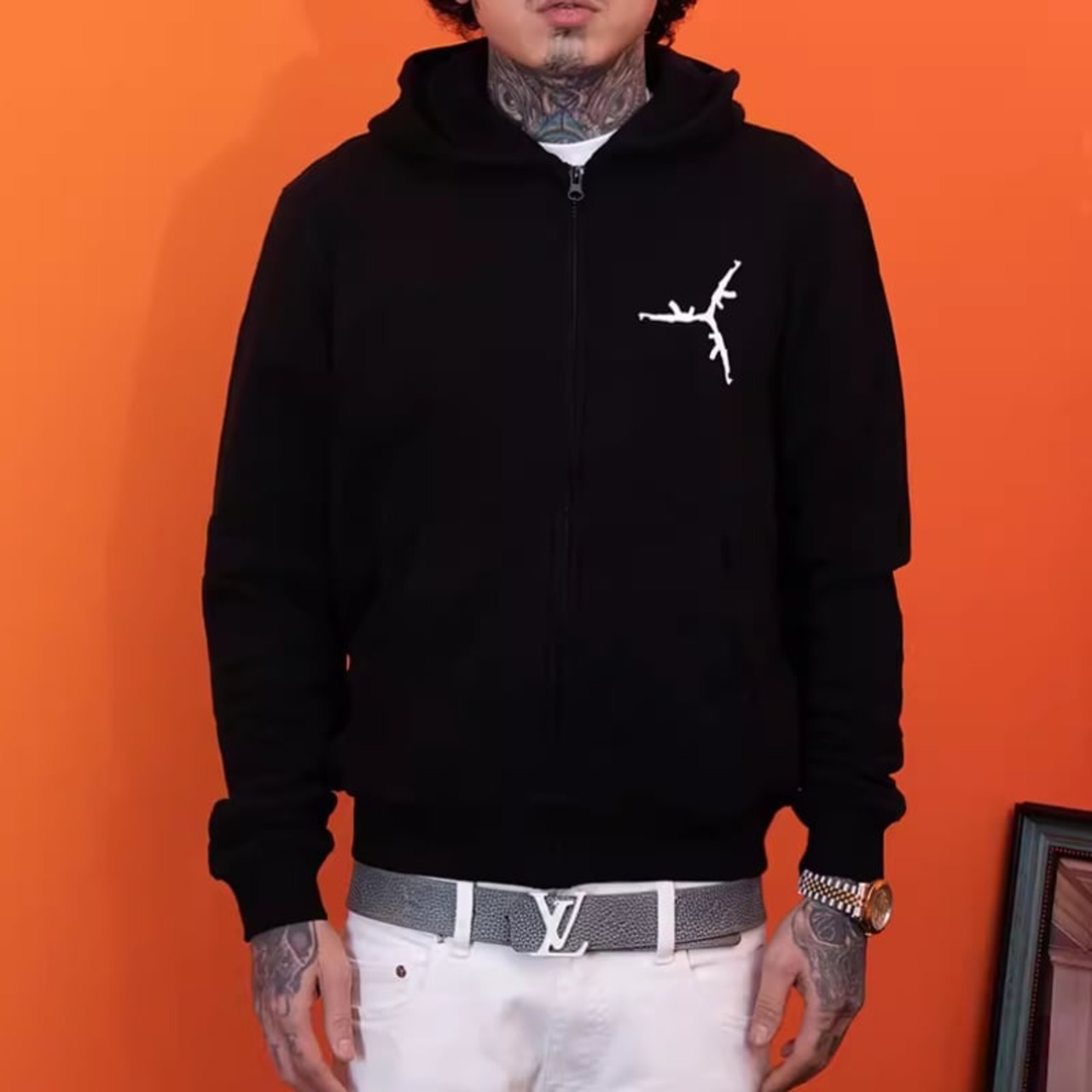 TGFCLUB embroidery zipper hoodie - 3