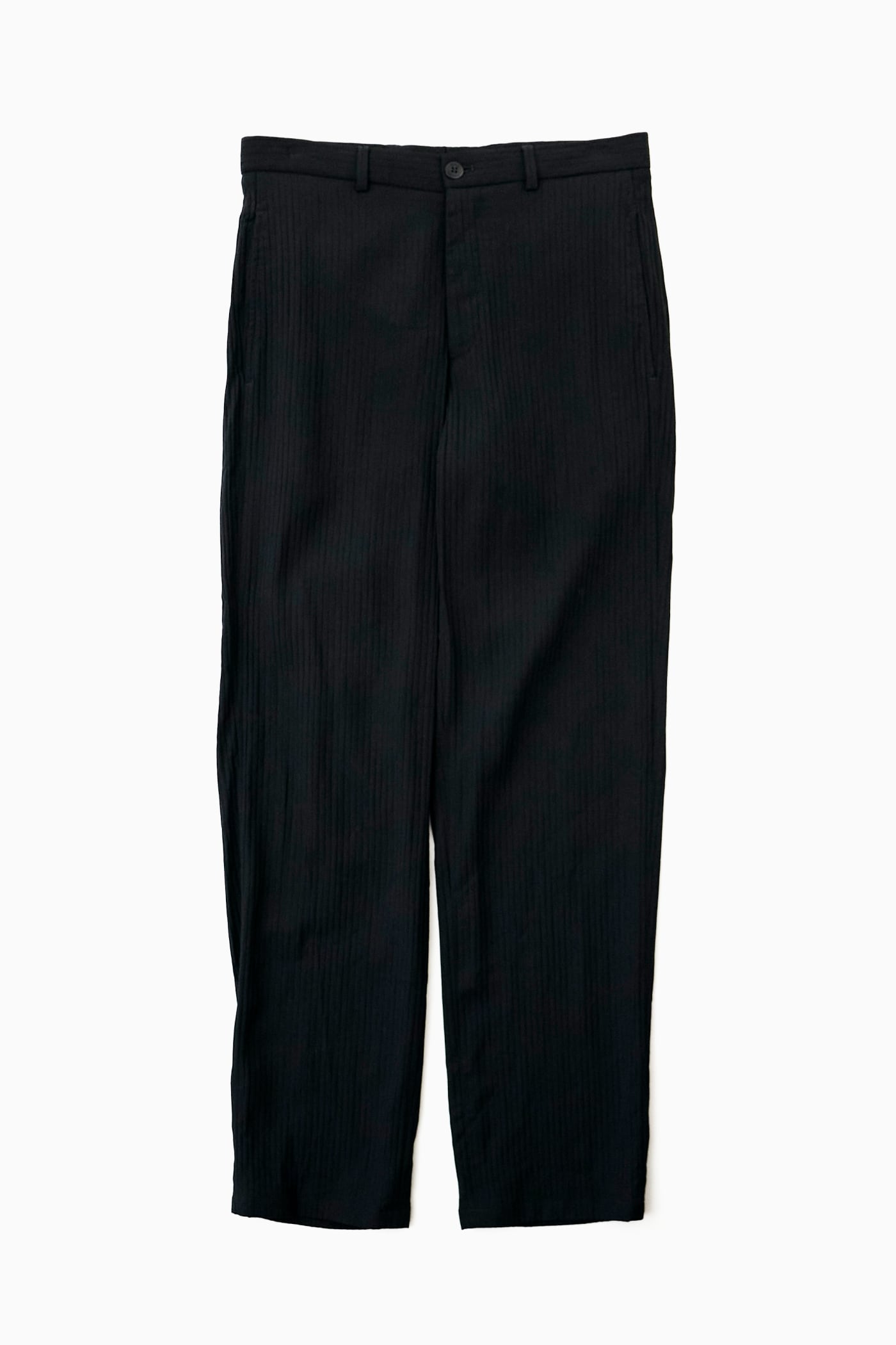 【ルーマニア製】ARMANI COLLEZIONI BLACK SLACKS