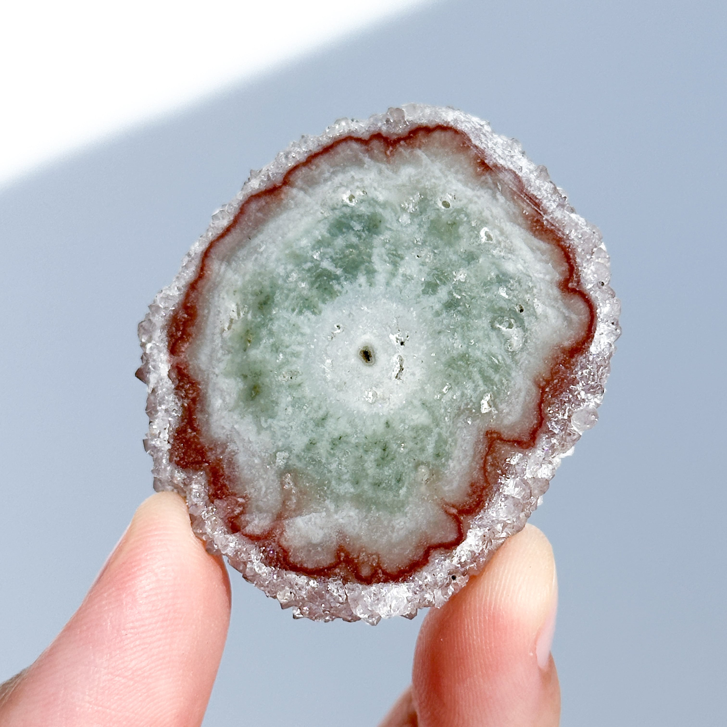 フラワーアメジスト スライス62◇ Flower Amethyst ◇天然石・鉱物