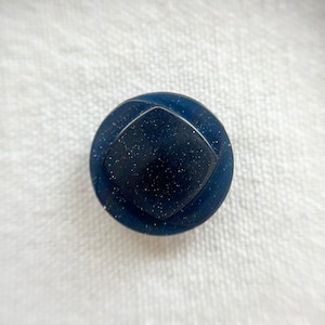 スクエアフェイス×グリッターネイビー 20㎜