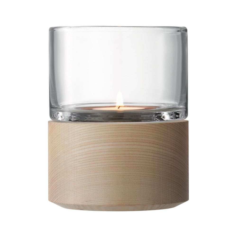 LSA エルエスエー キャンドルホルダー & ウッドトレー Lotta Lantern & Ash Base G991-13-301 TLA2079 / ティーライトホルダー キャンドルスタンド