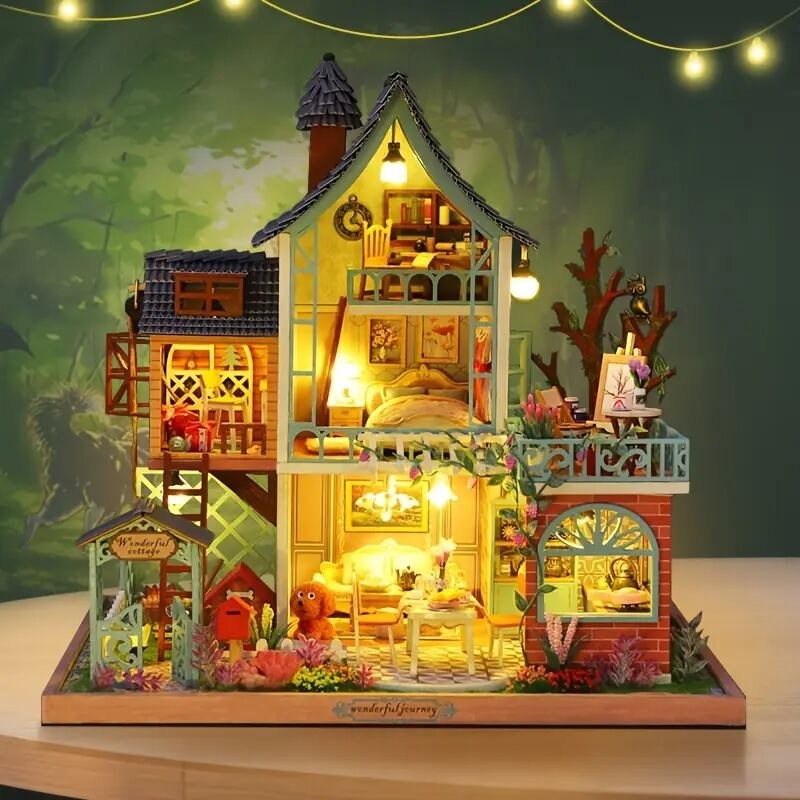 ドールハウス キット DIY ミニチュア アンティーク風 かわいい