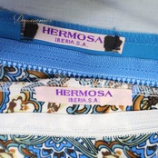 フラメンコ 衣装 HERMOSA IBERIA エルモサ イベリア ツーピース セットアップ 上下セット ブルー系 ホワイト系 青 水色 柄 模様 ボランテ フリル ダンス パーティ 発表会 舞台 レディース ダンス衣装 舞台衣装 ステージ衣装 ひらひら