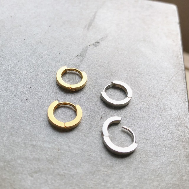 silver925 round mini pierce（2color）