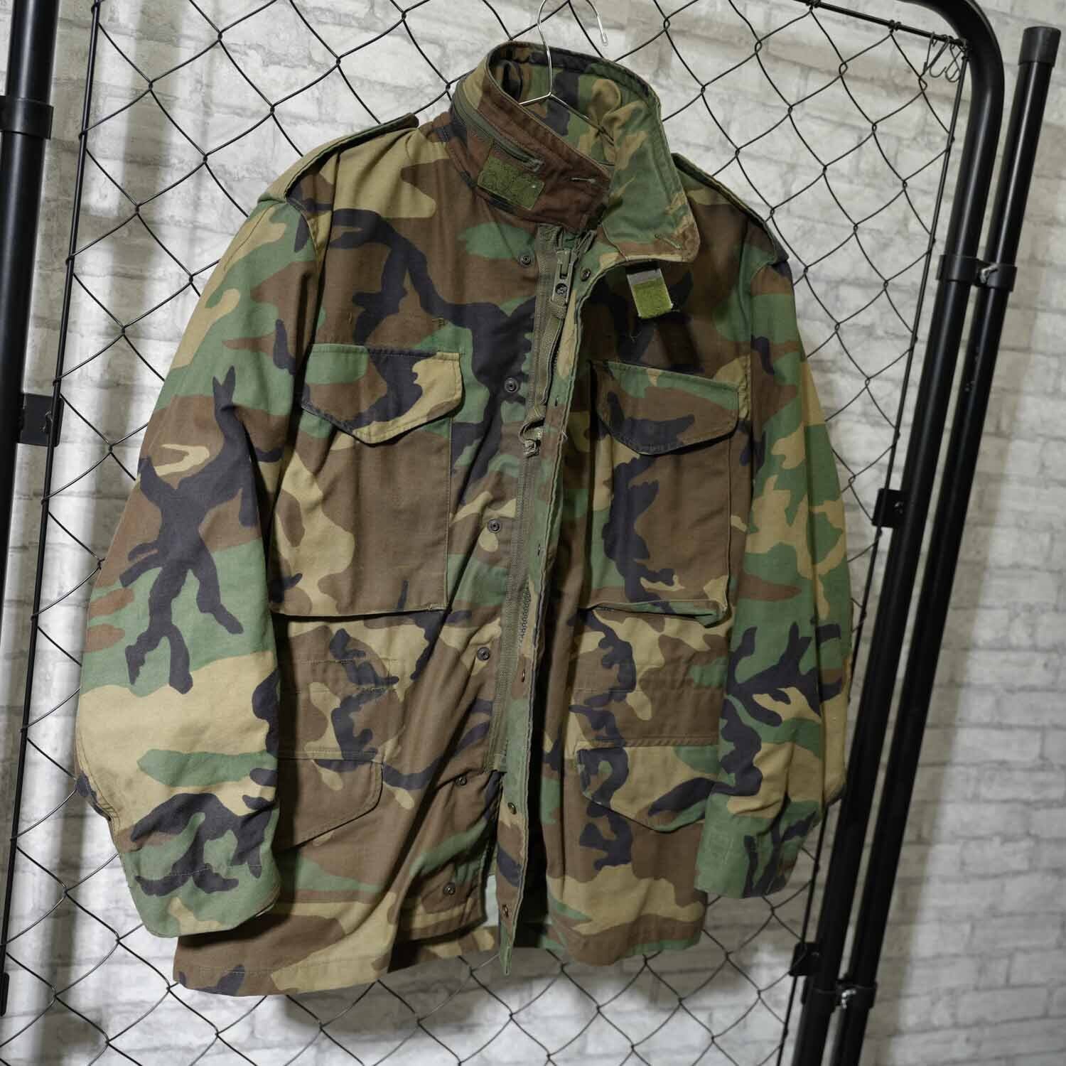80s U.S. ARMY M-65 フィールドジャケット ウッドランドカモ SMALL