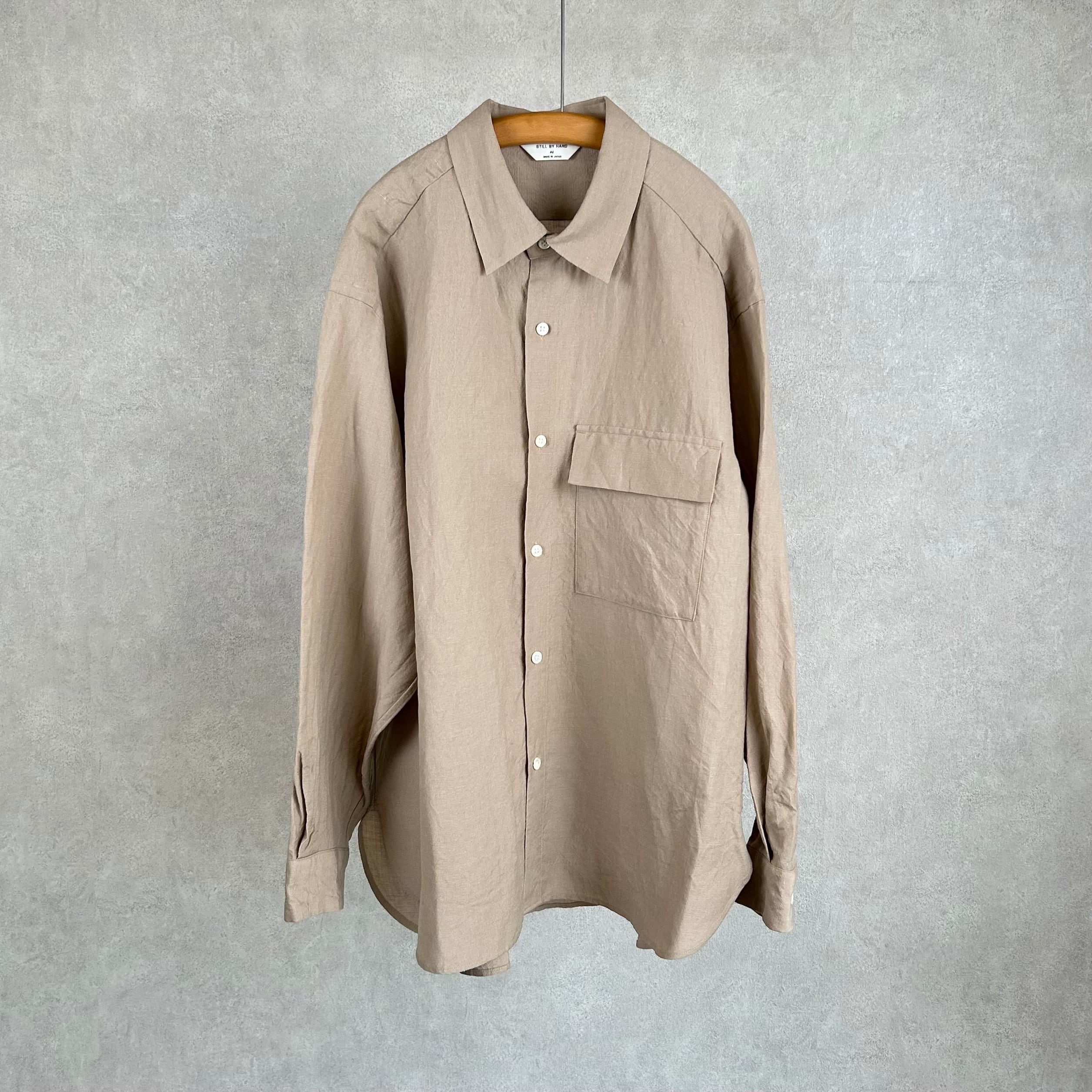 26SS》【STILL BY HAND】W/L REGULAR COLLAR SHIRT スティルバイハンド
