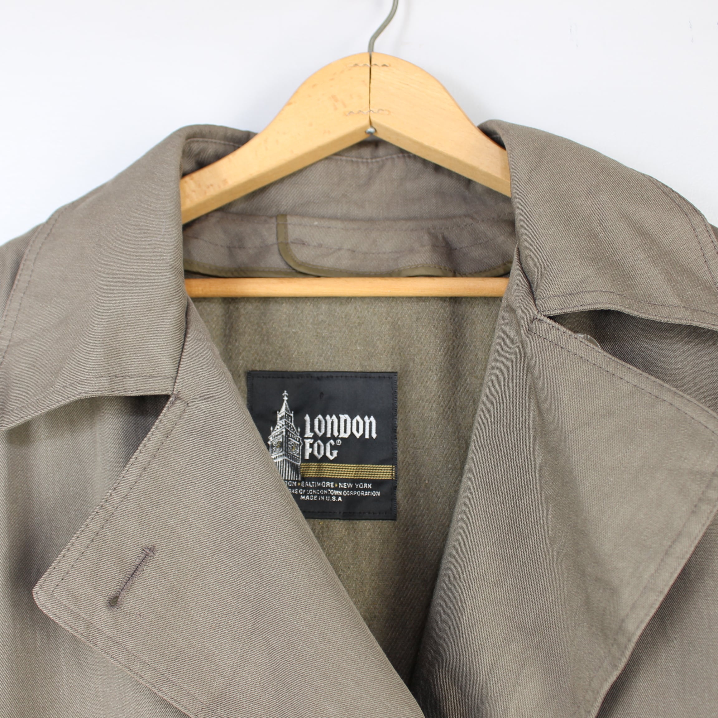 USA VINTAGE LONDON FOG OVER TRENCH COAT WITH WOOL LINER/アメリカ