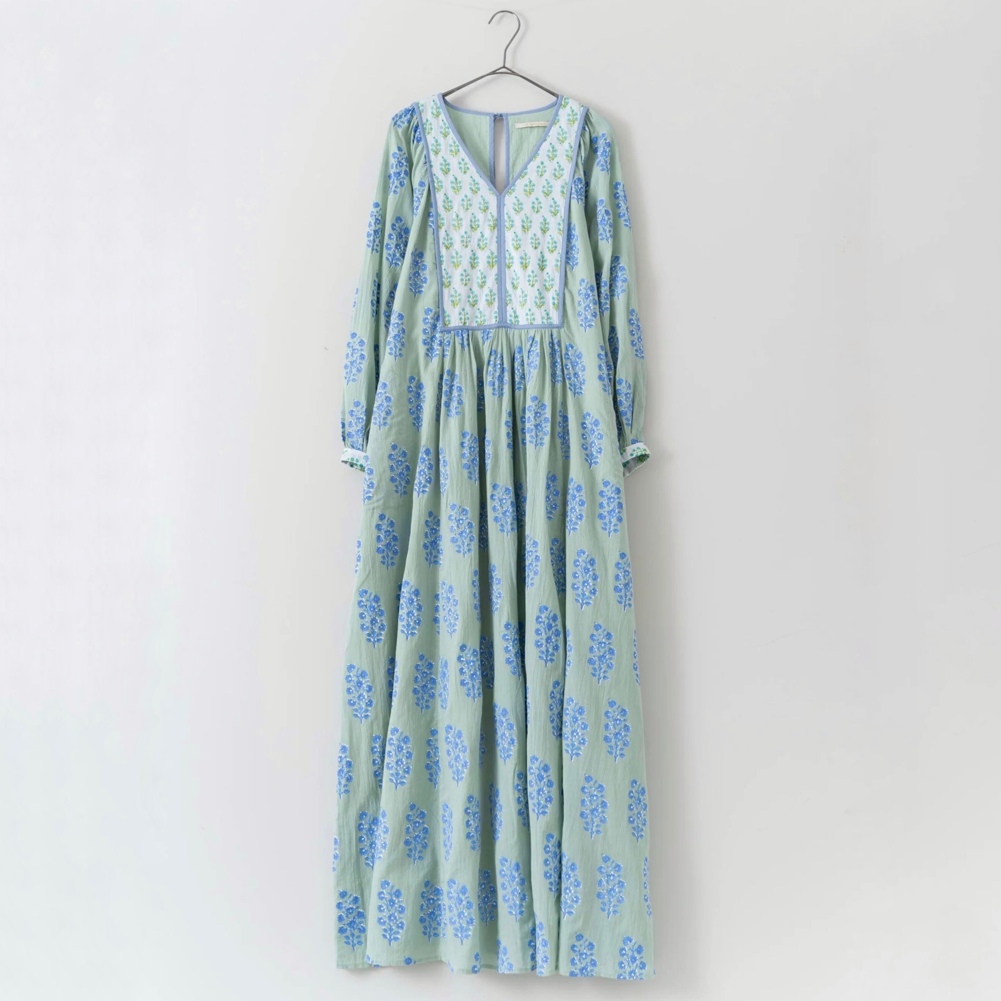 ne Quittez pas / Cotton Voile Ethnic Combination Print Gather 
