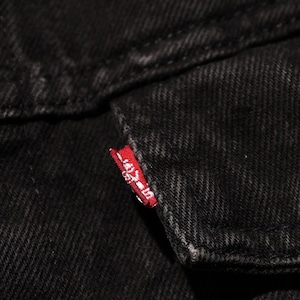 美品 L 91年 USA 70598-4159 サルファー染め ブラックデニムジャケット Levi’s リーバイス