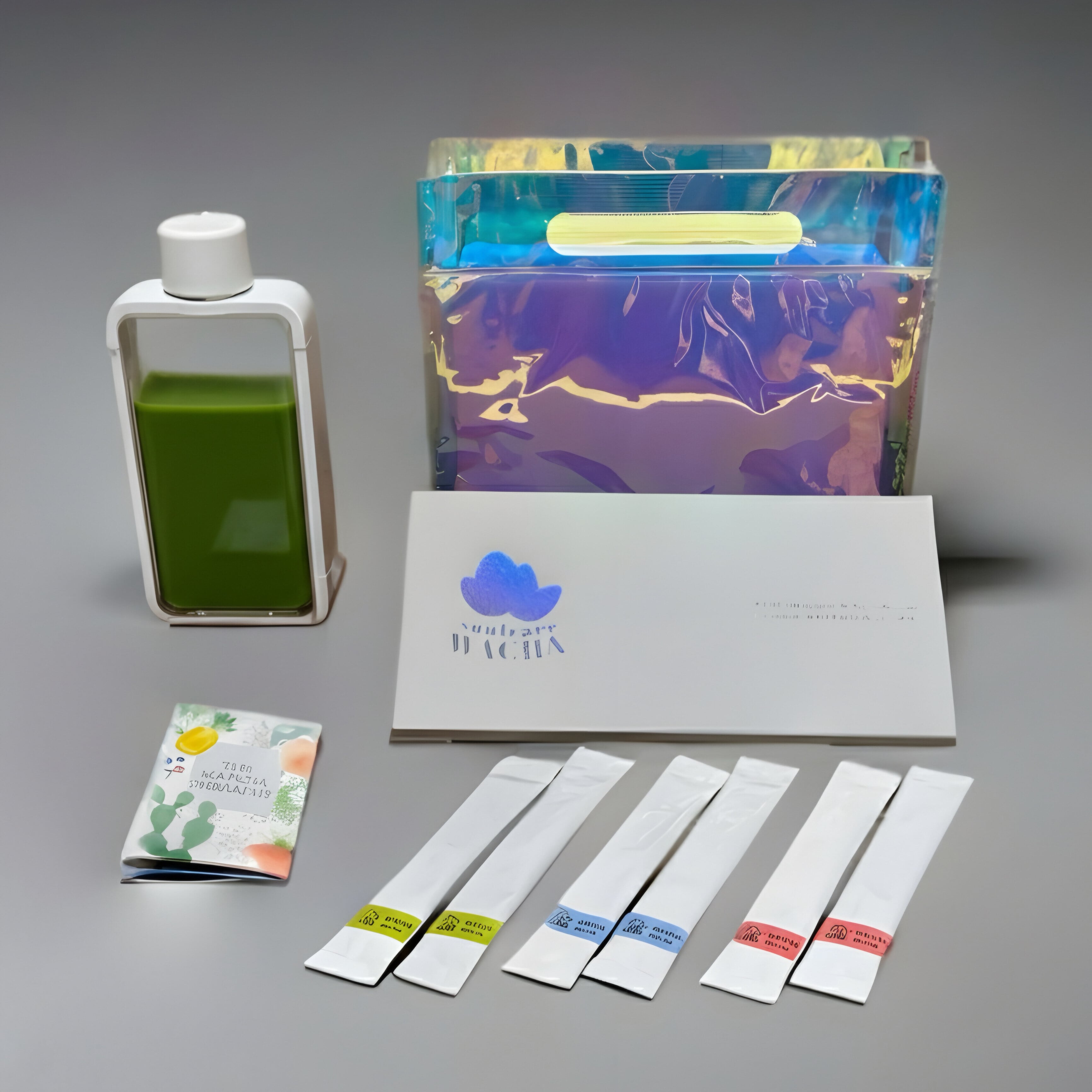 抹茶ボトルセット 3色飲み比べスティック付き｜シェイカー付き