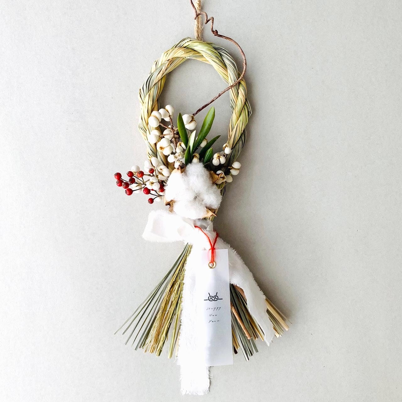 レモングラス香るしめ縄 | ドライフラワースワッグと布雑貨 | greenstitch