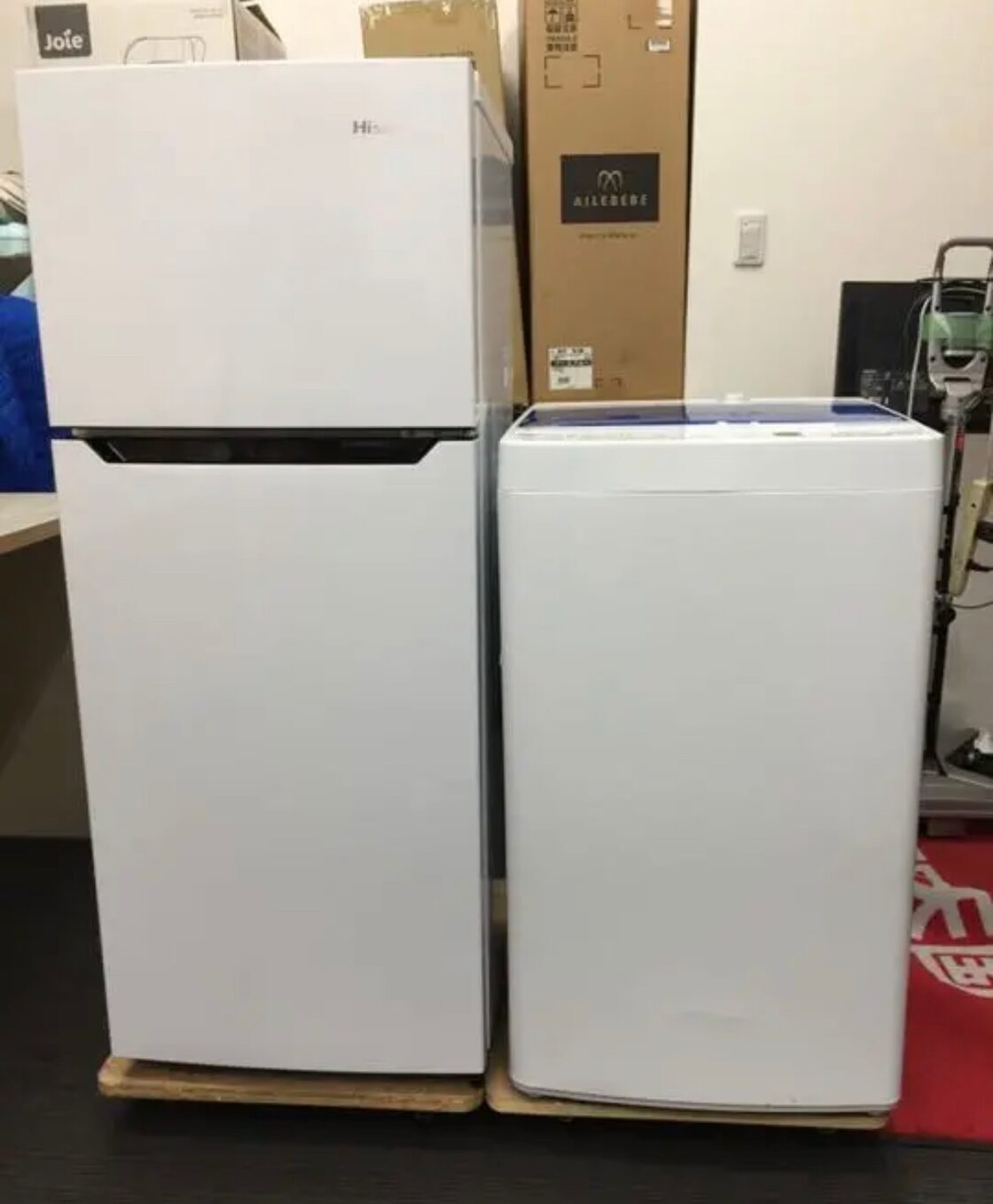 中古家電2点セット 冷蔵庫+洗濯機 【地域限定 名古屋市近郊！配送無料  