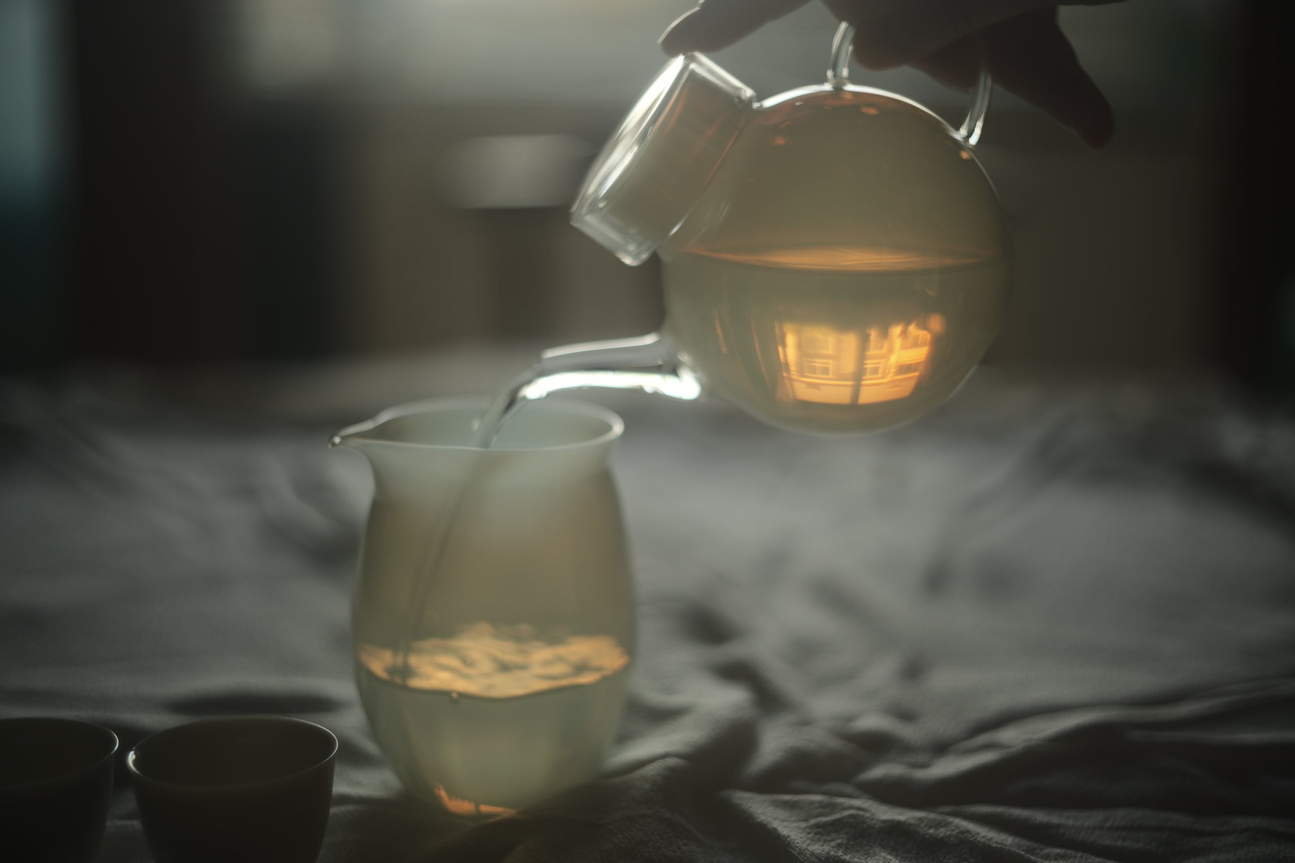 予約商品＞ガラス茶壷・玉・平蓋（満水容量約270cc）（8月中旬発送予定