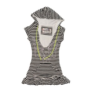 【4angels.omg】Hoodie Dress Stripped