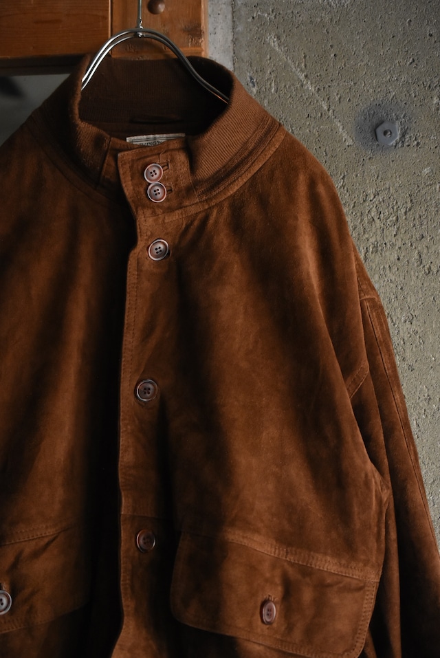 OK／90's "LIVING WORLD" nubuck leather valstar jacket